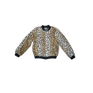 Promesa Women's Leopard Print Faux Fur Jacket - Size L
